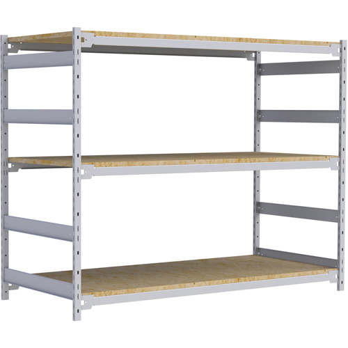 Wide Span Record Storage Shelving, Steel, 3 Shelves, 72" W x 32" D x 60" H Solutions industrielles ALPHA
