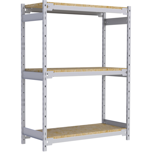 &eacute;tag&egrave;re-classeur de grande largeur, Acier, 3 Tablettes, 42" la x 18" p x 60" h Solutions industrielles ALPHA