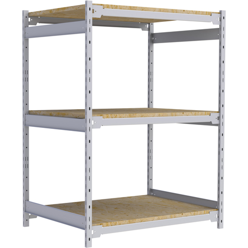 Wide Span Record Storage Shelving, Steel, 3 Shelves, 42" W x 32" D x 60" H Solutions industrielles ALPHA