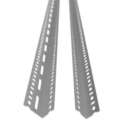 Montant &agrave; corni&egrave;re perfor&eacute;e, Acier galvanis&eacute;, Hauteur 72" Solutions industrielles ALPHA