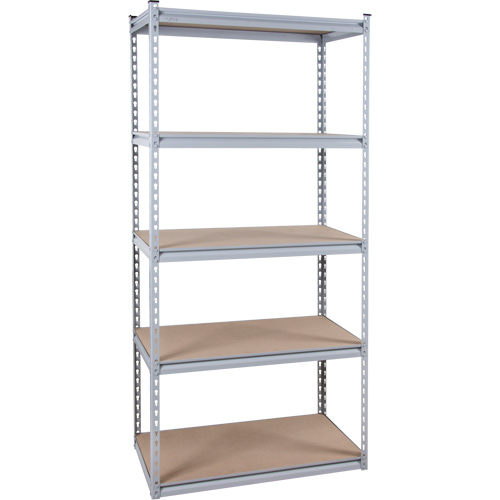 Heavy-Duty Shelving, Steel, Boltless, 1200 lbs. Capacity, 48" W x 72" H x 18" D Solutions industrielles ALPHA