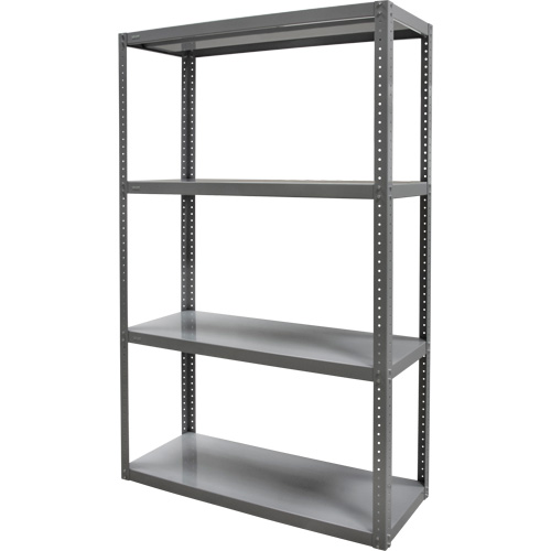 Heavy-Duty Shelving, Steel, Bolted, 3000 lbs. Capacity, 36" W x 72" H x 24" D Solutions industrielles ALPHA