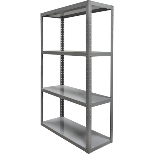 Heavy-Duty Shelving, Steel, Bolted, 3000 lbs. Capacity, 36" W x 72" H x 24" D Solutions industrielles ALPHA