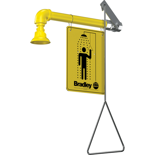 Horizontal Supply Emergency Shower Stations, Wall-Mount Solutions industrielles ALPHA
