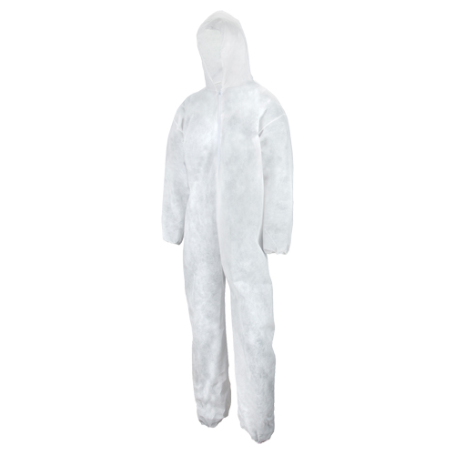 Heavy Weight Coveralls, Medium, White, Polypropylene Solutions industrielles ALPHA