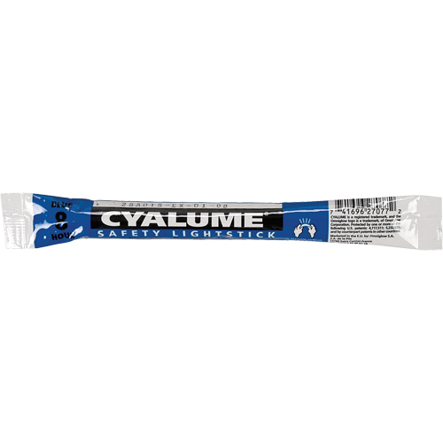 6" Cyalume&reg; Lightsticks, Blue, 8 hrs. Duration Solutions industrielles ALPHA