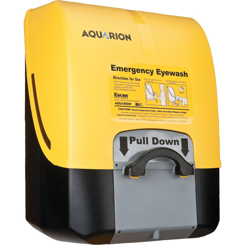 Douche oculaire autonome Aquarion, Aliment&eacute; par gravit&eacute;, Capacit&eacute; 7,4 gal., Conformit&eacute; ANSI Z358.1 Solutions industrielles ALPHA