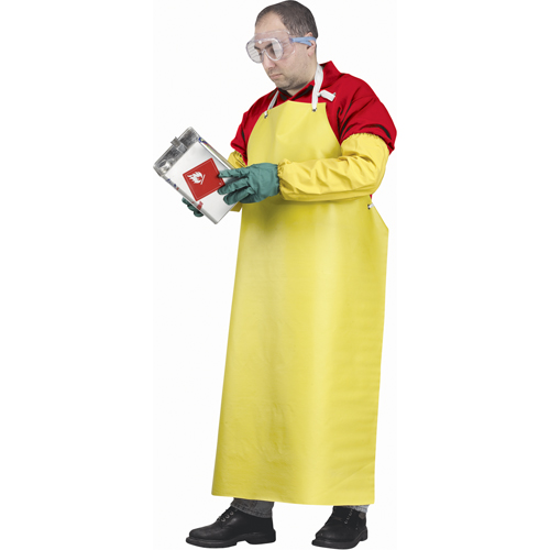 Flame Resistant Aprons, Neoprene/Polyester, 48" L x 35" W, Yellow Solutions industrielles ALPHA