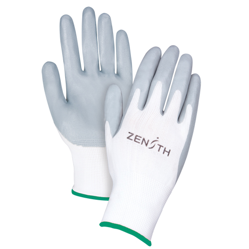 Gants l&eacute;gers enduits et respirants, 8/Moyen, R&ecirc;vetement Mousse de nitrile, Calibre 13, Enveloppe en Polyester Solutions industrielles ALPHA