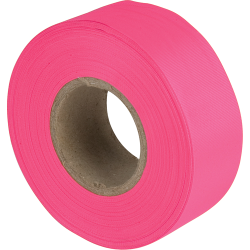Rubans pour signalisation, 1,1875" la x 150' lo, Rose fluorescent Solutions industrielles ALPHA