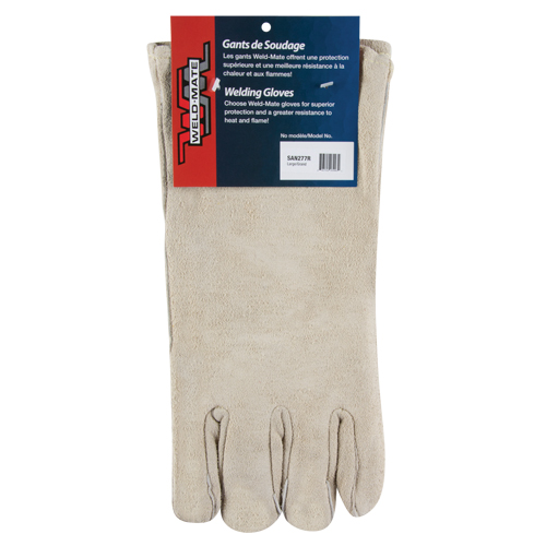 Gants de soudeur de premi&egrave;re qualit&eacute;, Cuir de vache refendu, Taille Grand Solutions industrielles ALPHA