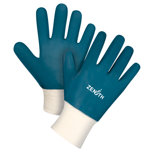 Gants &agrave; poignet en tricot de poids lourd, 10/T-Grand, R&ecirc;vetement Nitrile, Enveloppe en Coton Solutions industrielles ALPHA