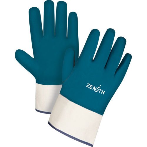 Heavyweight Safety Cuff Gloves, 11/2X-Large, Nitrile Coating, Cotton Shell Solutions industrielles ALPHA