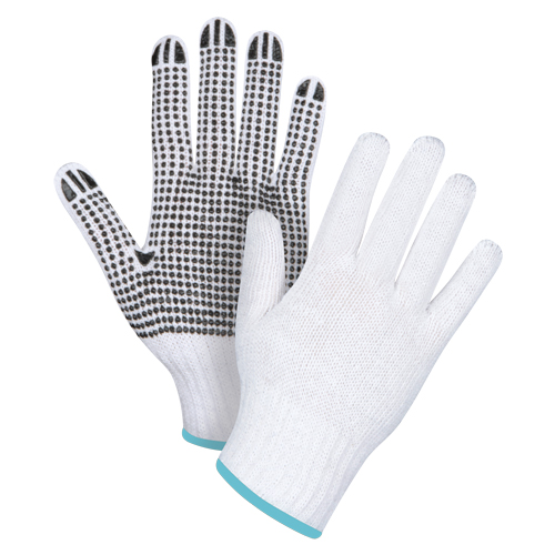 Dotted String Knit Gloves, Poly/Cotton, Single Sided, 7 Gauge, X-Large Solutions industrielles ALPHA