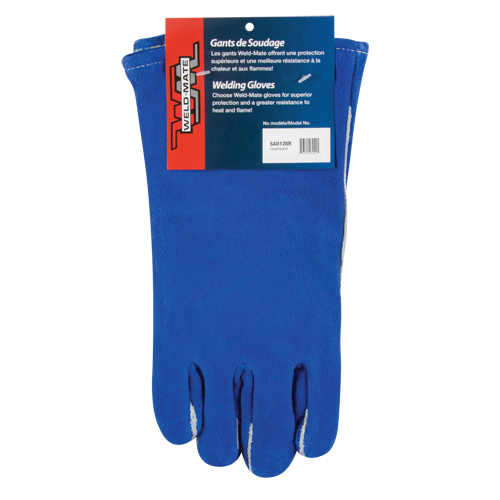 Gants de soudage &agrave; pouce & paume doubles, Cuir de vache refendu, Taille Grand Solutions industrielles ALPHA