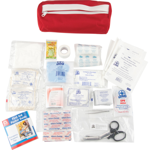 Trousse de premiers soins, Dispositif m&eacute;dical Classe 1, Sac en nylon Solutions industrielles ALPHA