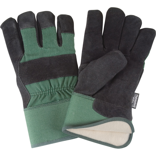 Gants d'ajusteur doubl&eacute;s pour l'hiver &agrave; chaleur sup&eacute;rieure, 2T-Grand, Paume en Cuir de vache refendu, Doublure en Thinsulate Solutions industrielles ALPHA