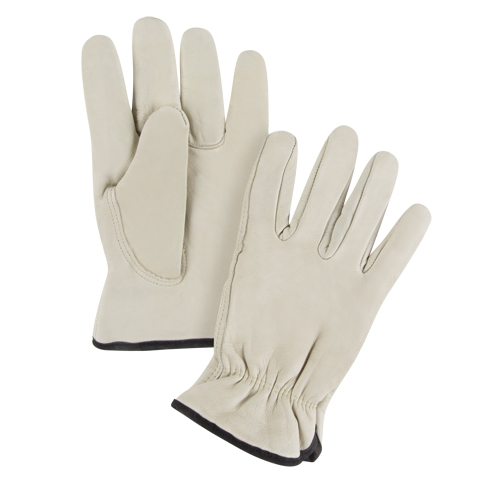 Gants de conducteur doubl&eacute;s pour l'hiver, T-Grand, Paume en Cuir fleur de vache, Molleton Solutions industrielles ALPHA