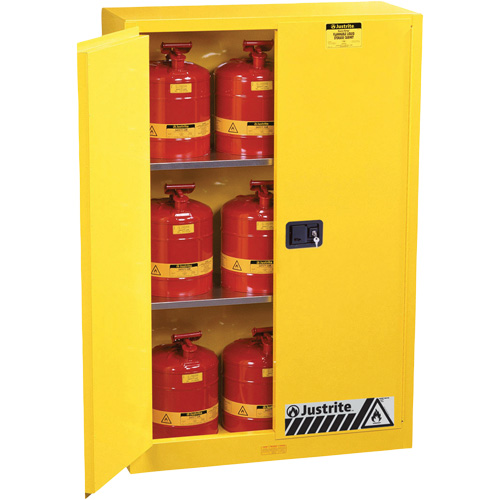 Armoires Sure-Grip EX pour produits inflammables, 45 gal., 2 Porte(s), 43" La x 65" h x 18" p Solutions industrielles ALPHA