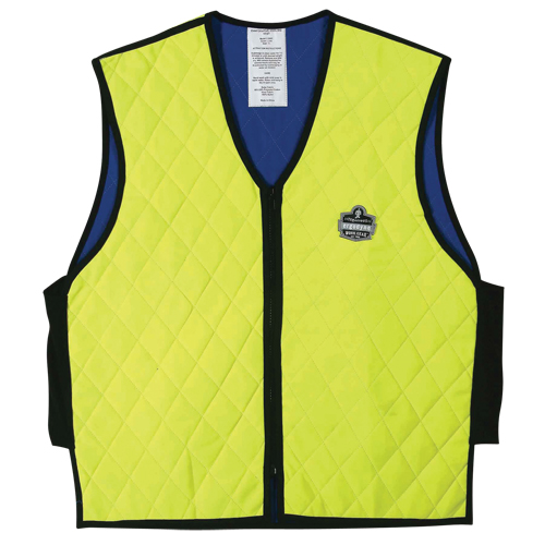 Vestes refroidissantes &agrave; &eacute;vaporation humide Chill-Its 6665, Moyen, Jaune lime haute visibilit&eacute; Solutions industrielles ALPHA