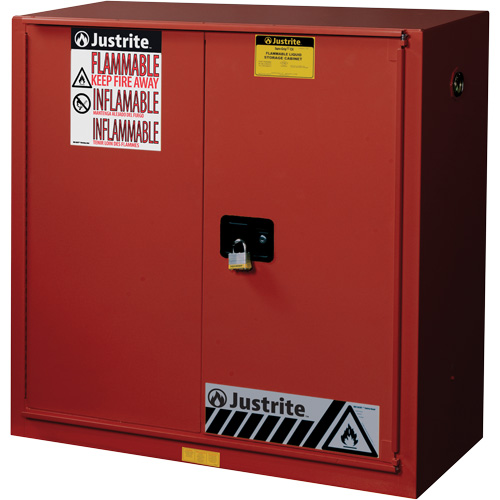 Armoire de s&eacute;curit&eacute; pour la peinture et les encres combustibles EX Sure-Grip, 40 gal., 3 tablettes Solutions industrielles ALPHA