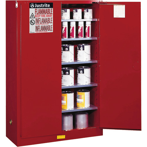 Sure-Grip&reg; EX Combustibles Safety Cabinet for Paint and Ink, 60 gal., 5 Shelves Solutions industrielles ALPHA
