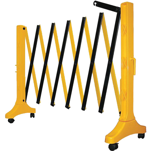 Barri&egrave;re Xpandit, 36" h x 11,5' lo, Noir/Jaune Solutions industrielles ALPHA