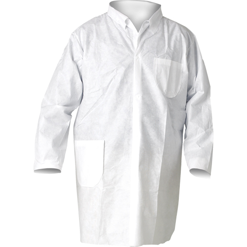 Sarraus de laboratoire KleenGuard A20, SMS, Blanc, Moyen Solutions industrielles ALPHA