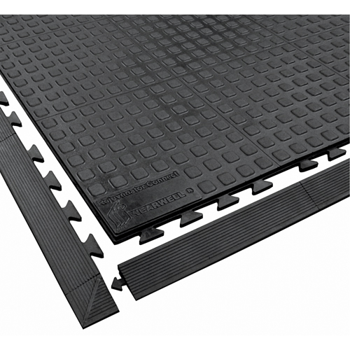 Rejuvenator Connect No. 502 Matting, Polyurethane, 3' W x 3' L, 5/8" Thick, Black Solutions industrielles ALPHA