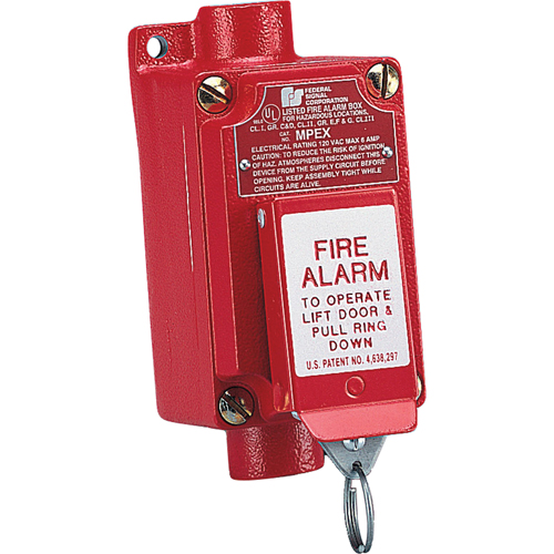 Explosion-proof Fire Alarm Pull Station (mpex) Two-step Operation Prevents Accidental Activation Solutions industrielles ALPHA