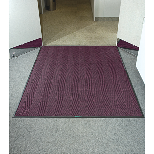 Waterhog&reg; Eco Elite Matting, Wiper/Scraper, 4' x 6' x 3/8", Maroon Solutions industrielles ALPHA