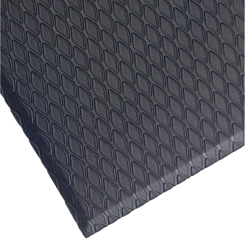 Cushion Max Mats, Diamond, 2' x 3' x 5/8", Charcoal, Nitrile/PVC Solutions industrielles ALPHA