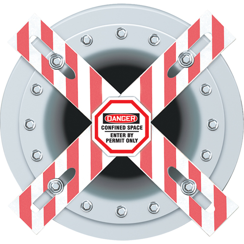 Barri&egrave;re Danger Man-Way Cross Solutions industrielles ALPHA