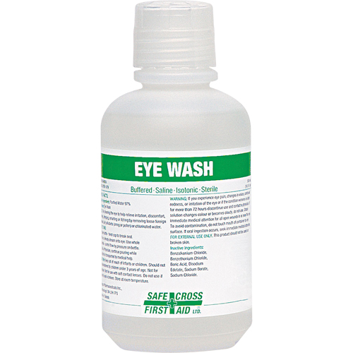 Eyewash Solution, Full Bottle, 500 ml Solutions industrielles ALPHA