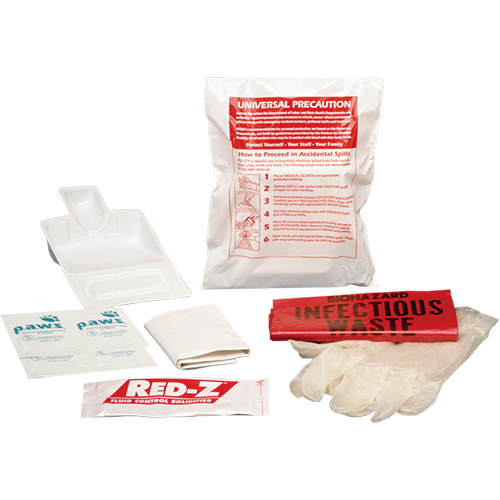 Trousses de nettoyage de d&eacute;versements liquides, Mati&egrave;res dangereuses, Sac Solutions industrielles ALPHA