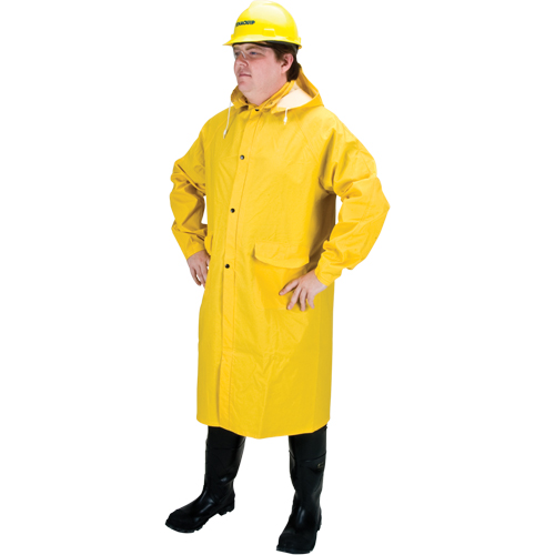 RZ200 Long Rain Coat, Polyester, Small, Yellow Solutions industrielles ALPHA