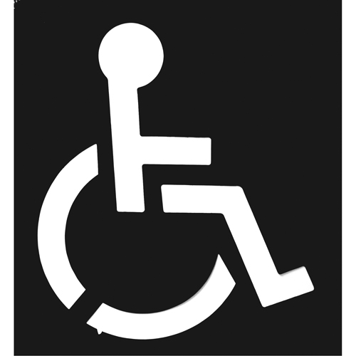 Parking Lot Stencils, English, 37" x 43" Solutions industrielles ALPHA