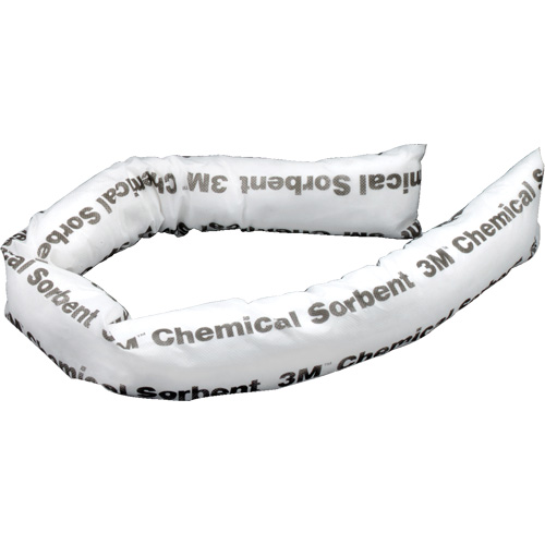 Chemical Sorbent Mini-Boom, Chemical, 4' L x 3" W, 12 gal. Absorbancy, 12 /Pack Solutions industrielles ALPHA