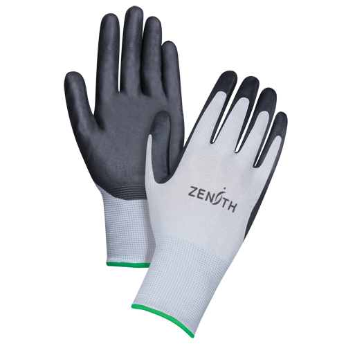 Gants l&eacute;gers enduits et respirants, 8/Moyen, R&ecirc;vetement Mousse de nitrile, Calibre 13, Enveloppe en Polyester Solutions industrielles ALPHA