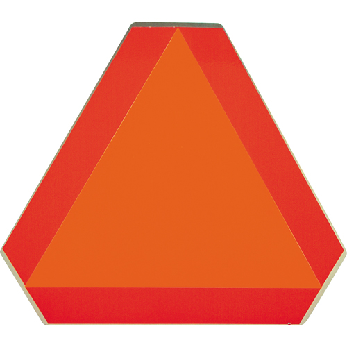 Panneaux de signalisation pour v&eacute;hicules lents, Vinyle, 16" la x 16" h Solutions industrielles ALPHA