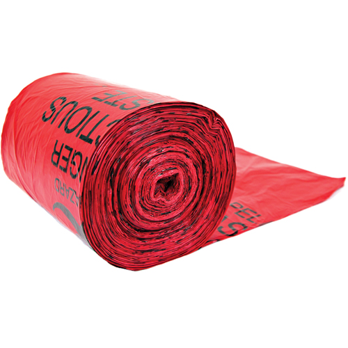 Sacs pour d&eacute;chets dangereux, Biorisque, 24" lo x 33" la, Capacit&eacute; de 56.8 L (15 gal.) Solutions industrielles ALPHA