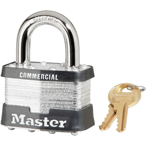 Cadenas lamin&eacute;, Argent, Cl&eacute;s identiques, Acier lamin&eacute;, Largeur de 2" Solutions industrielles ALPHA