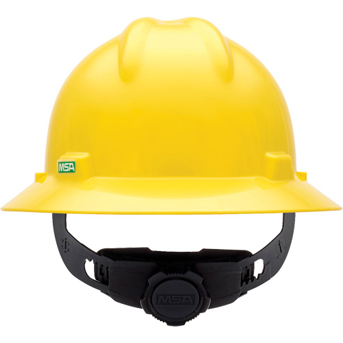 Casques de s&eacute;curit&eacute; &agrave; bordure compl&egrave;te V-Gard, R&eacute;pond aux normes CSA type 1, Suspension Rochet, Non ventil&eacute; Solutions industrielles ALPHA