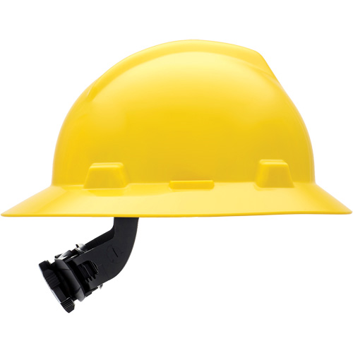 Casques de s&eacute;curit&eacute; &agrave; bordure compl&egrave;te V-Gard, R&eacute;pond aux normes CSA type 1, Suspension Rochet, Non ventil&eacute; Solutions industrielles ALPHA