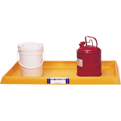 Ultra-Containment Tray&reg;, 54" L x 29.8" W x 3.5" H, 16.5 US gal. Spill Capacity Solutions industrielles ALPHA
