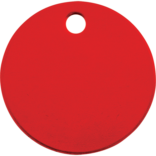 Blank Tags, Aluminum, 1.5" dia Solutions industrielles ALPHA