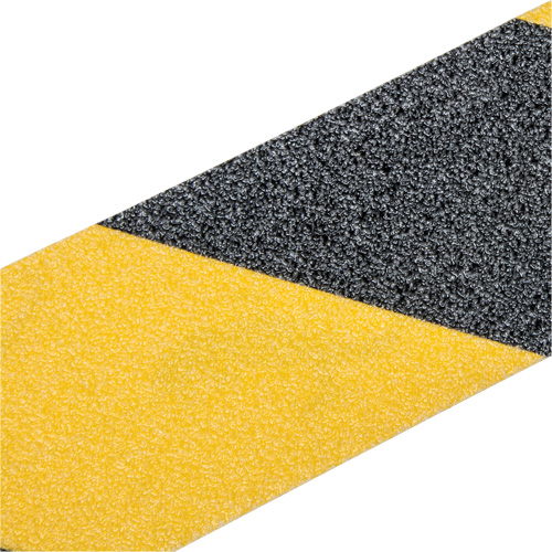 Ruban antid&eacute;rapant de premi&egrave;re qualit&eacute;, 2" x 60', Noir & jaune Solutions industrielles ALPHA