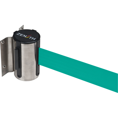Wall Mount Barrier, Steel, Screw Mount, 7', Green Tape Solutions industrielles ALPHA