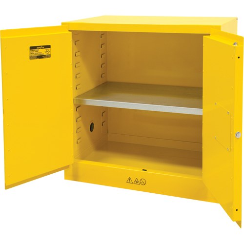 Armoire pour produits inflammables, 22 gal., 2 Porte(s), 35" La x 35" h x 22" p Solutions industrielles ALPHA