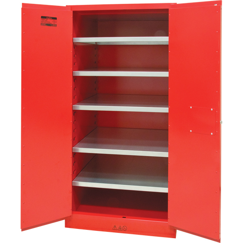 Paint/Ink Cabinet, 96 gal., 5 Shelves Solutions industrielles ALPHA